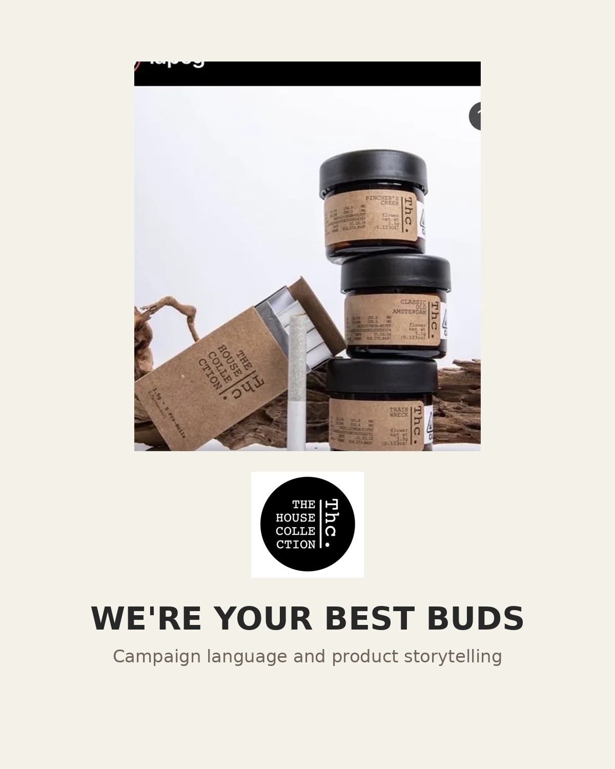 The House Collection We're Your Best Buds campaign graphic