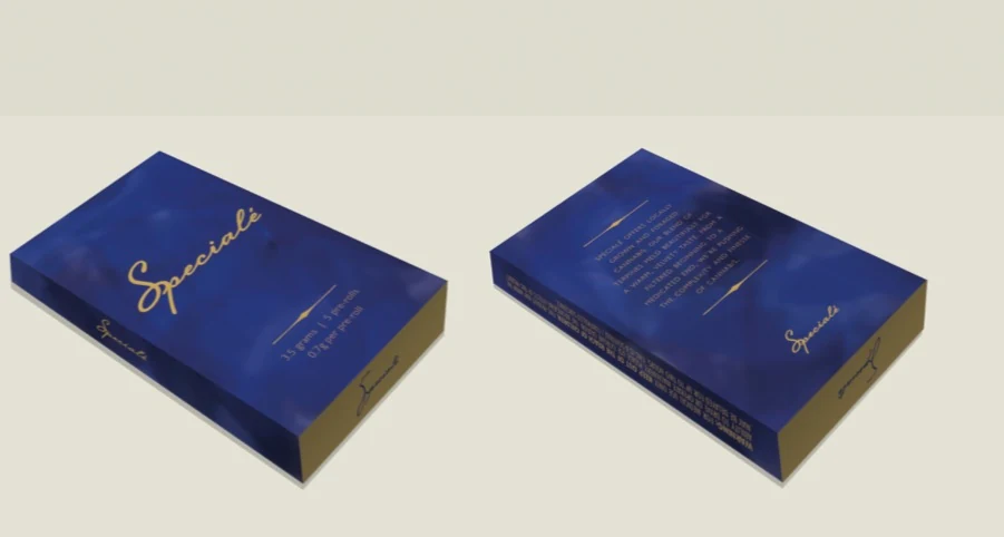 Speciale boxed product packaging alternate view