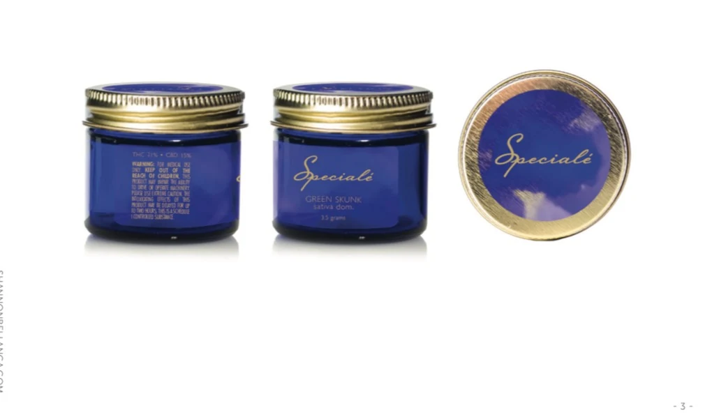 Speciale blue glass jar packaging system